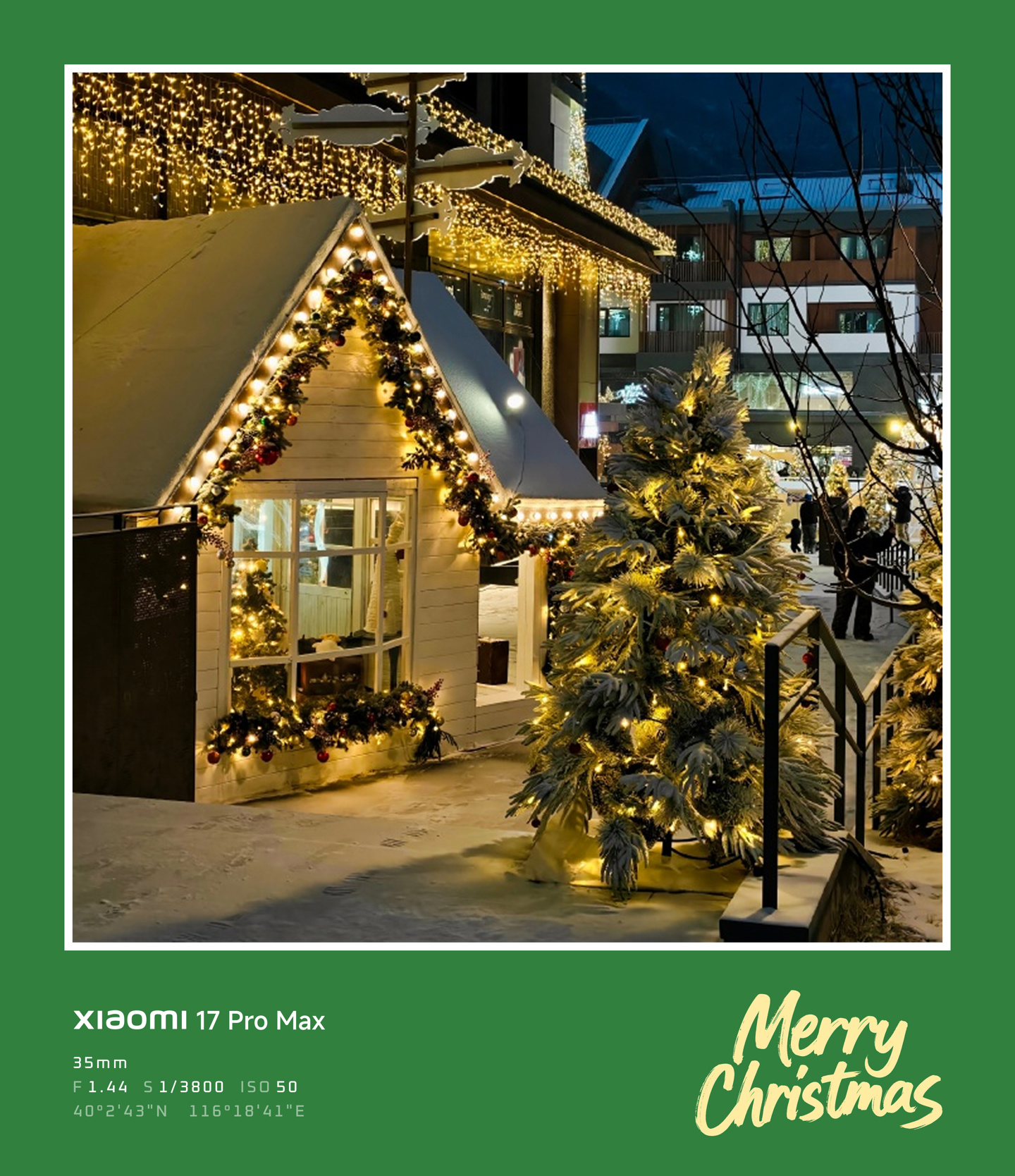 小米澎湃 OS 3 圣诞水印本周中开始灰度推送：3 个版式、9 个样式