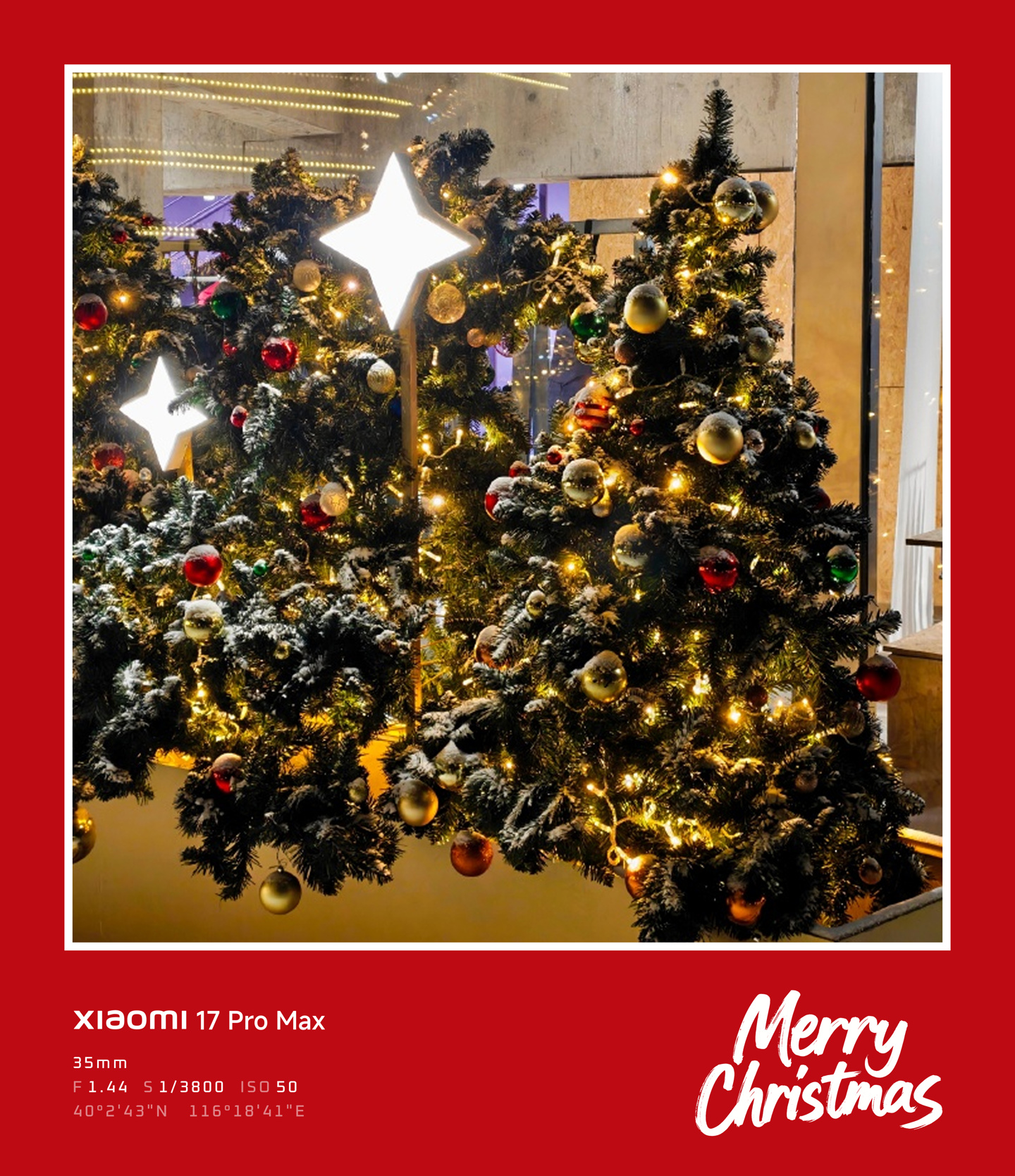 小米澎湃 OS 3 圣诞水印本周中开始灰度推送：3 个版式、9 个样式